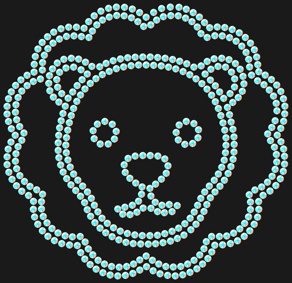 Трафарет Leo — RHT_LION2_SS12_CRYSTAL_AB_DMC
