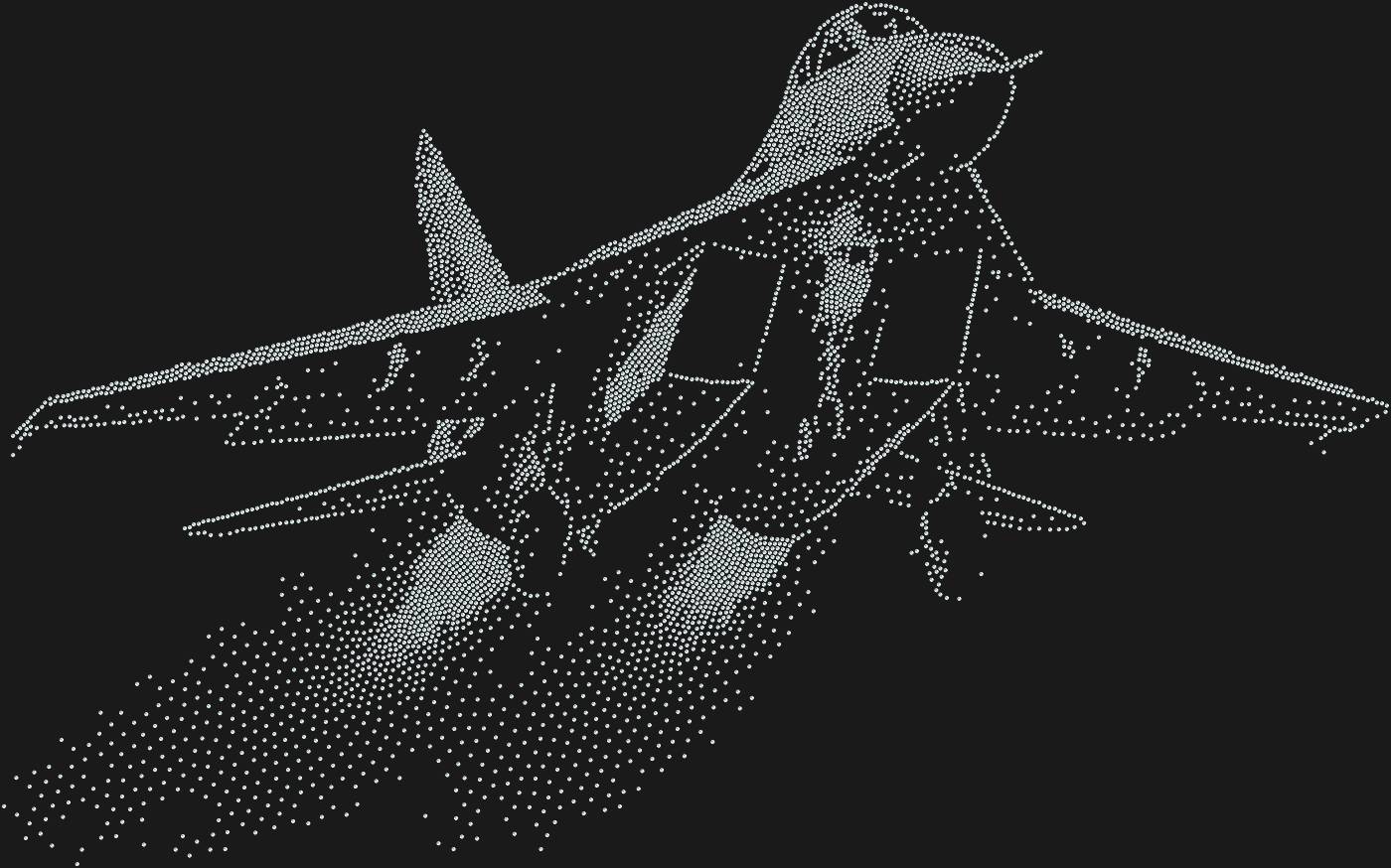 Трафарет Миг-29 на взлете — MIG1