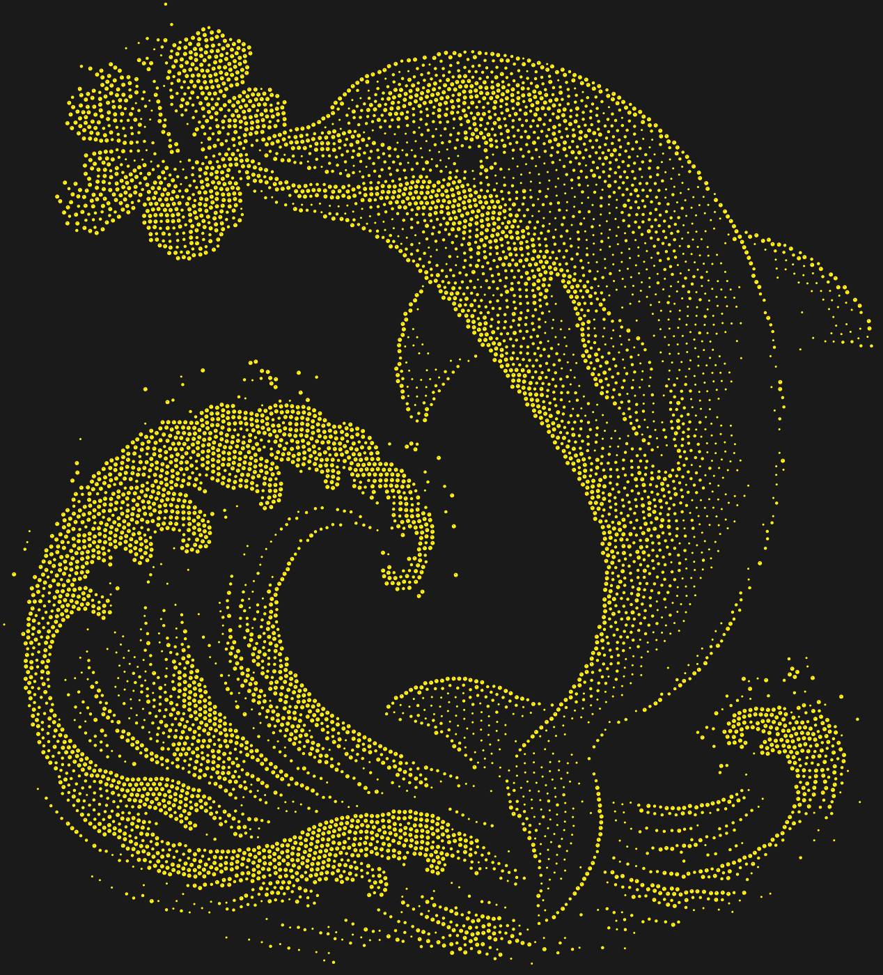 Трафарет Дельфин — DOLPHINFLOWER1