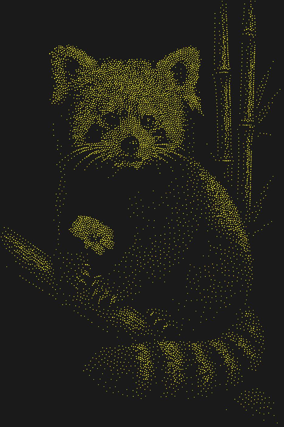 Трафарет Красная панда — PANDAREDPANDA1