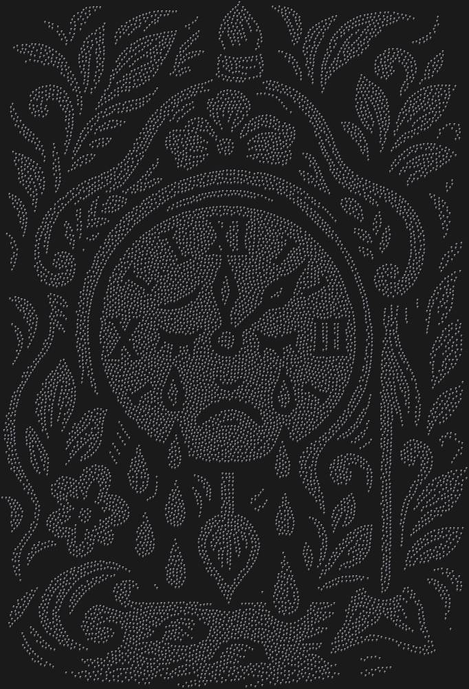 Трафарет Часы которые могли плакать — RHT_CRYINGCLOCK1_SS16_JET_BLACK