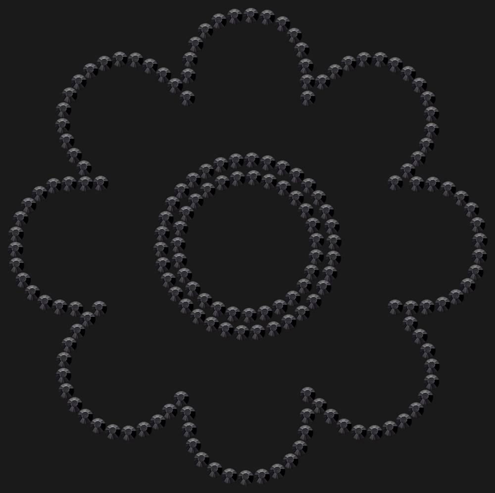 Трафарет Flower — RHT_FLOWER1_SS10_JET_BLACK