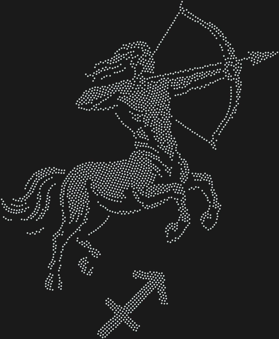 Трафарет Знак зодиака Стрелец — ARCHER1