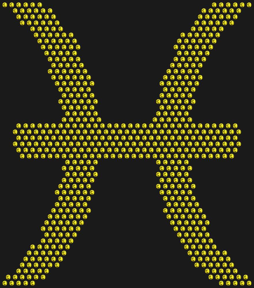 Трафарет Pisces zodiac sign — RHT_ZODIACPISCES1_SS10_OLIVE