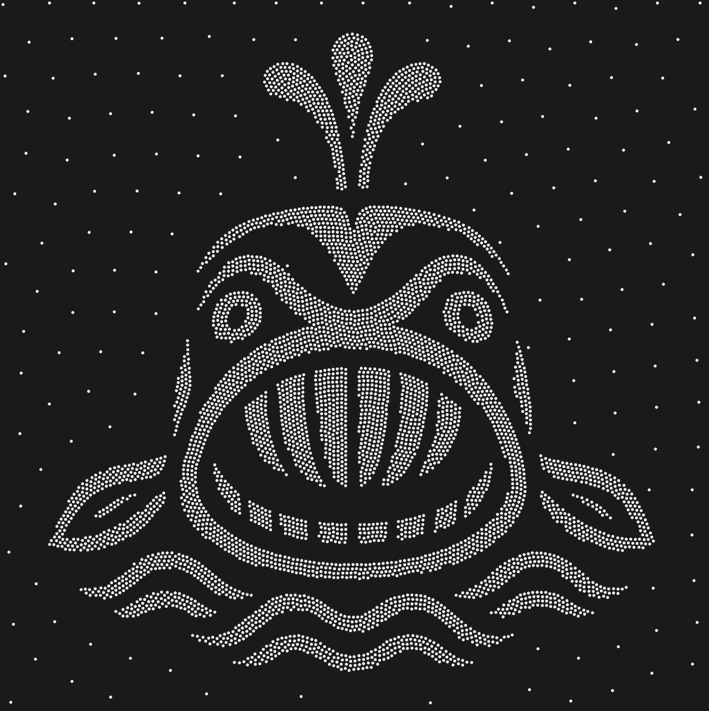 Трафарет Маска Кит -  народов Севера — WHALEMASK1