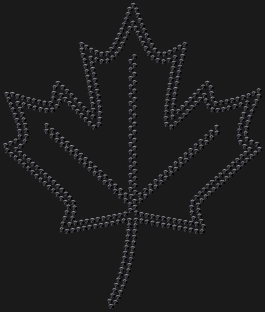 Трафарет Maple leaf — RHT_MAPLE1_SS16_JET_BLACK