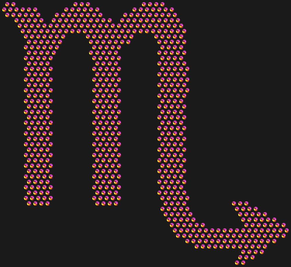 Трафарет Scorpio zodiac sign — RHT_ZODIACSCORPIO1_SS10_RAINBOW