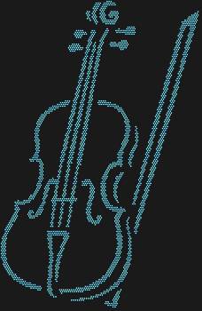 Рисунок из страз Альт, сотканный из 2661 сияющей искорки, подарит вашей душе мелодию глубокого, бархатного звучания.