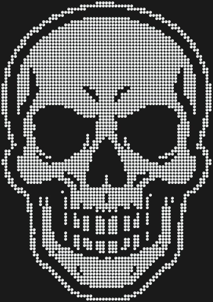 Трафарет Skull — RHT_SKULL1_SS16_CRYSTAL_CLEAR