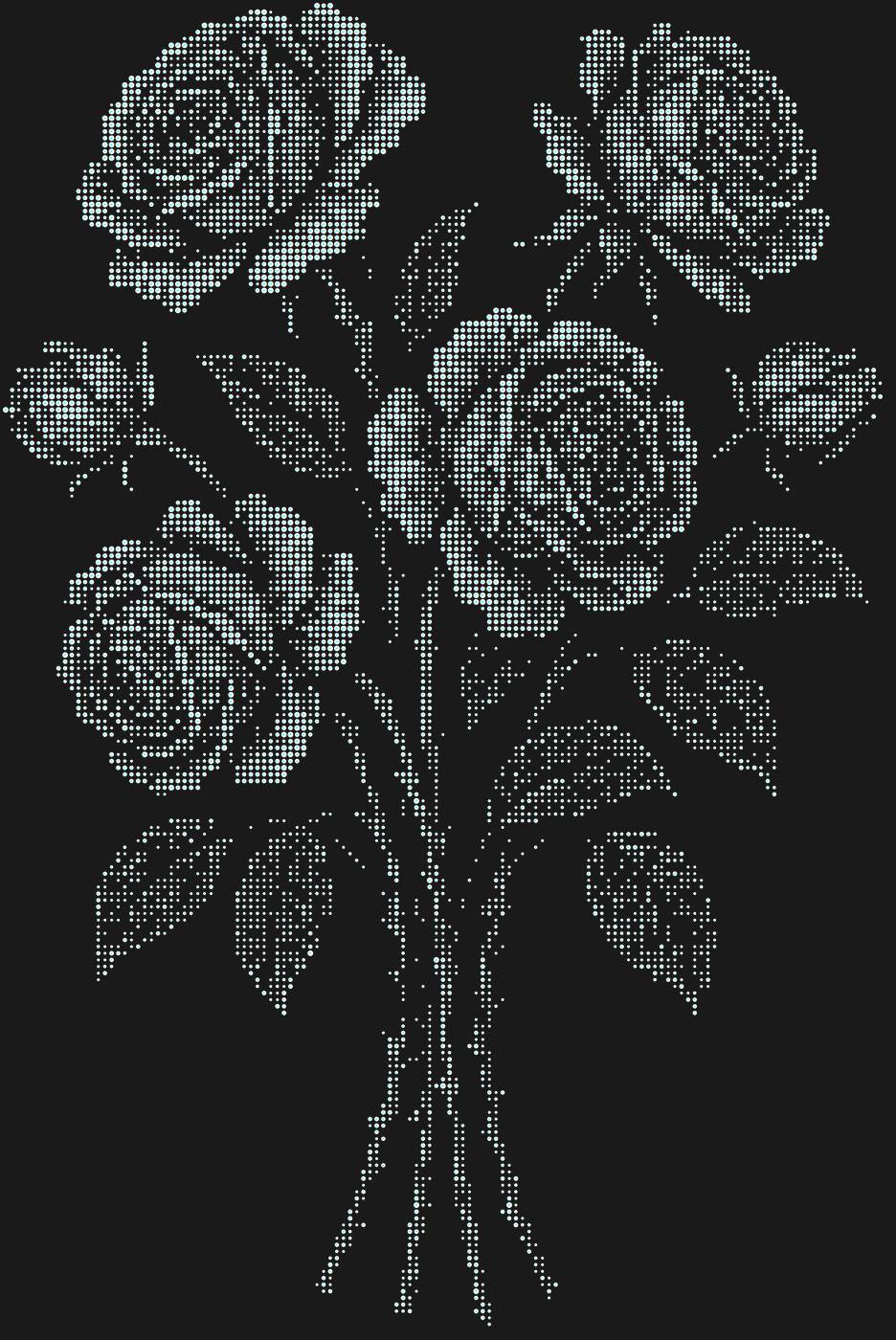 Трафарет Розы — ROSEBOUQUET1