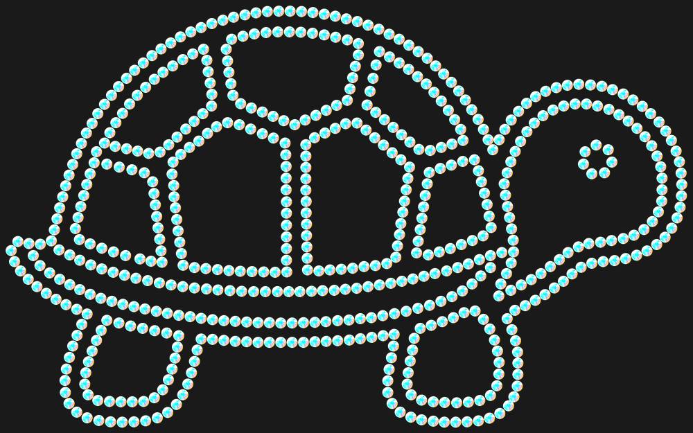Трафарет Turtle — RHT_TURTTLE1_SS10_CRYSTAL_AB_DMC
