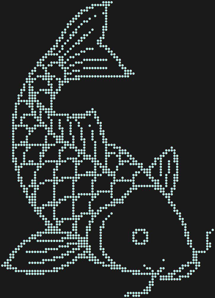 Трафарет Koi carp — RHT_CARP1_SS20_CRYSTAL_AB_DMC