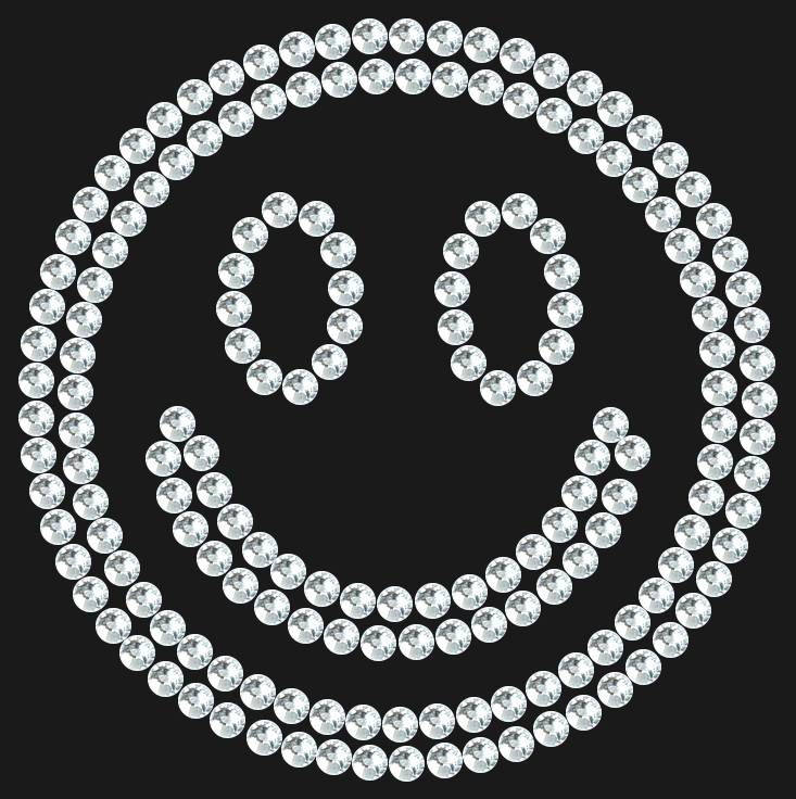 Трафарет Smiley — RHT_SMILE1_SS10_CRYSTAL_CLEAR