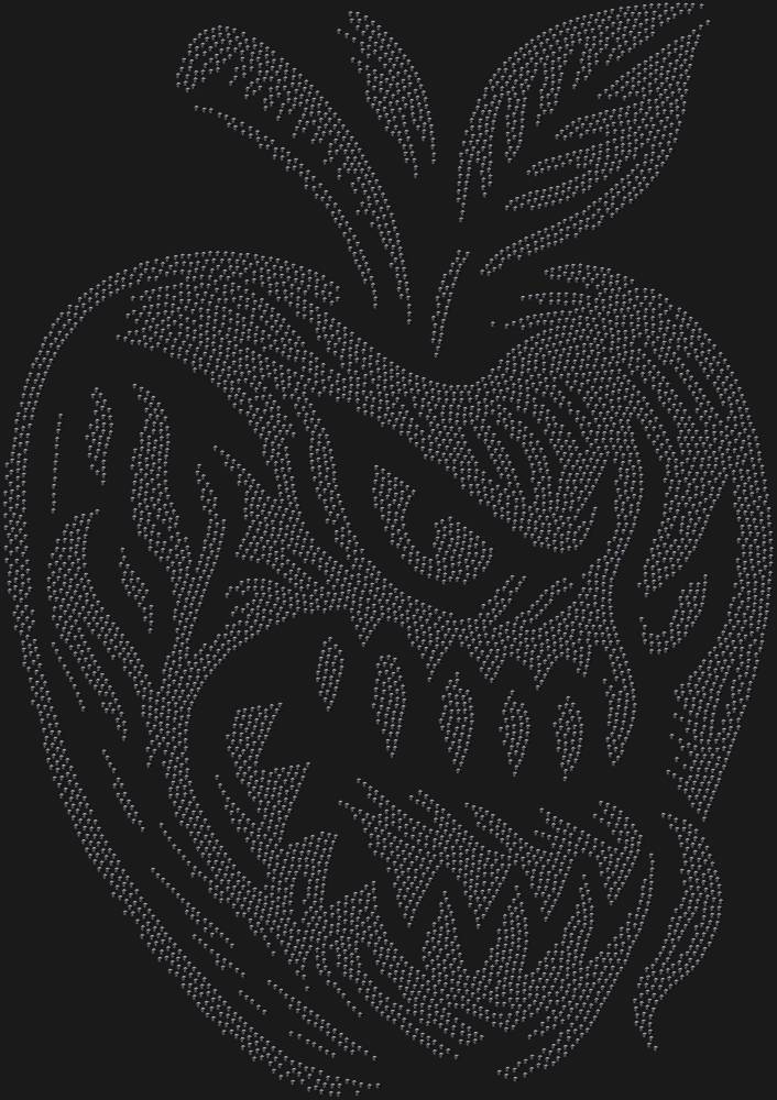 Трафарет Яблоко монстр — RHT_APPLEMONSTER1_SS5_JET_BLACK