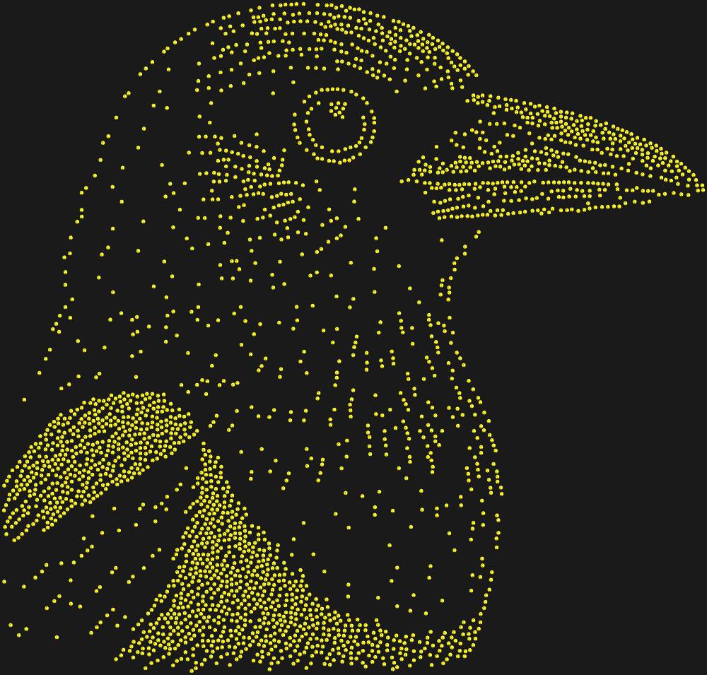 Трафарет Сорока — RHT_MAGPIE1_SS10_OLIVE