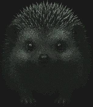 Рисунок из страз «Ёжик», сияющий 6245 искорками, подарит тепло и уют, словно сказка, ожившая на вашей стене.