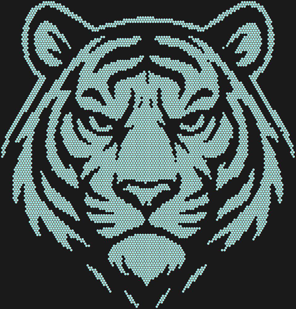 Трафарет Tiger — RHT_TIGER1_SS16_CRYSTAL_AB_DMC