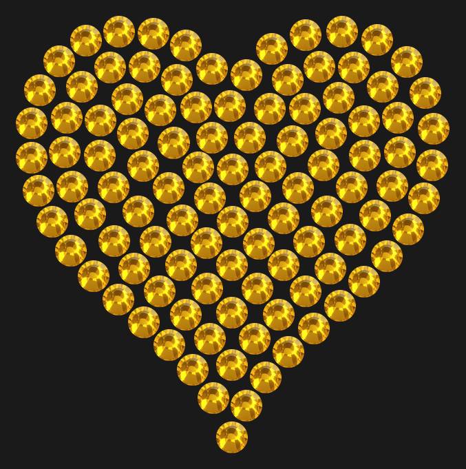 Трафарет Mini heart dense — RHT_HEART1_SS16_TOPAZ