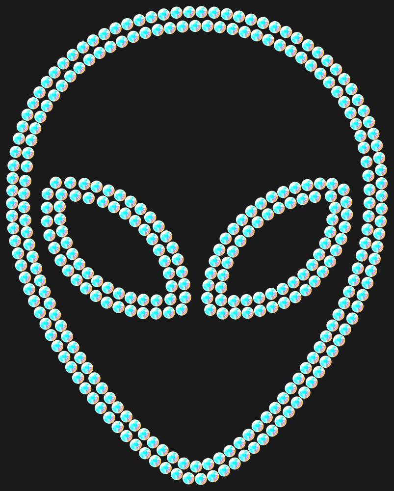 Трафарет Alien — RHT_UFO1_SS12_CRYSTAL_AB_DMC