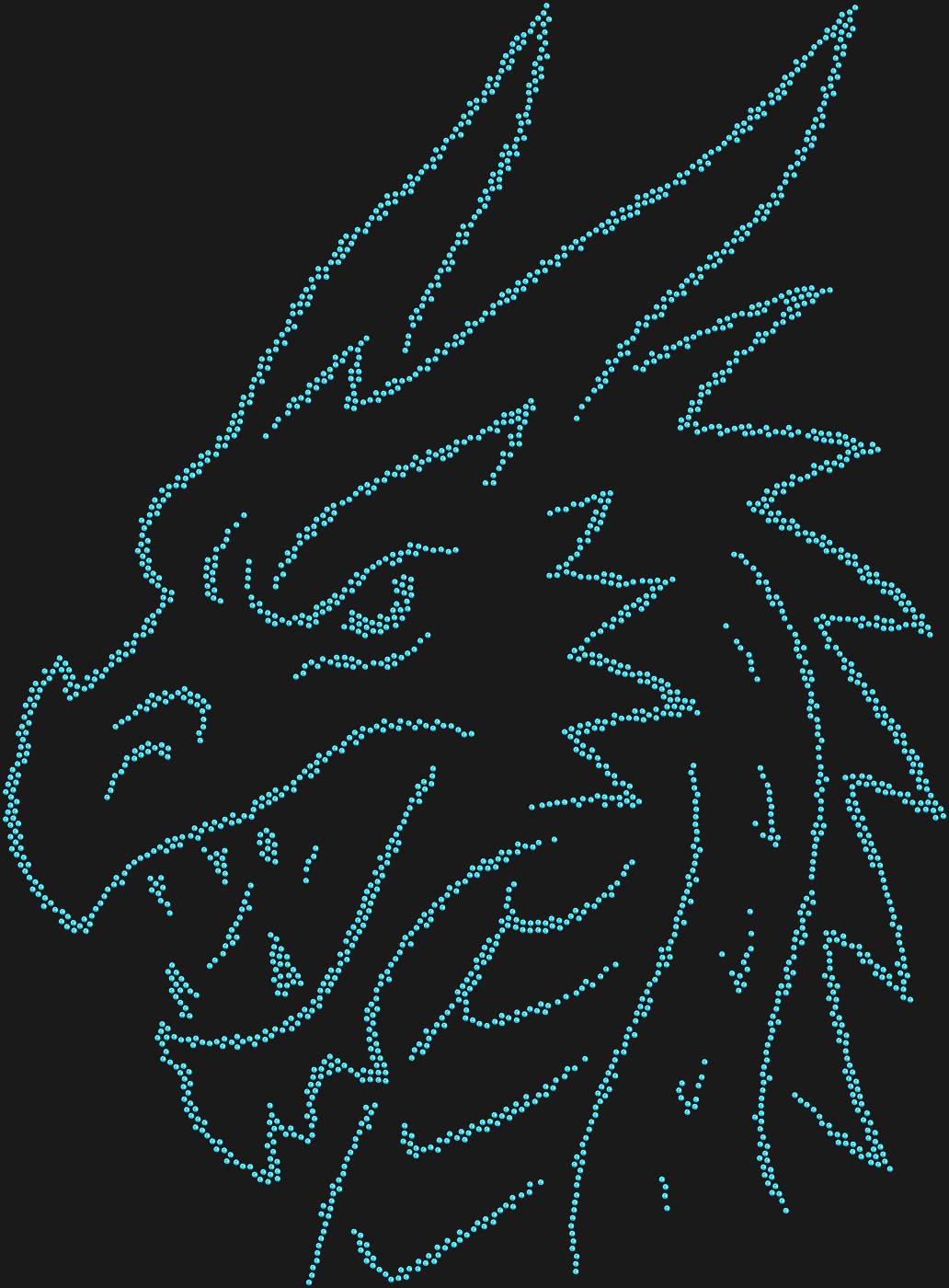 Трафарет Голова дракона — DRAGON1