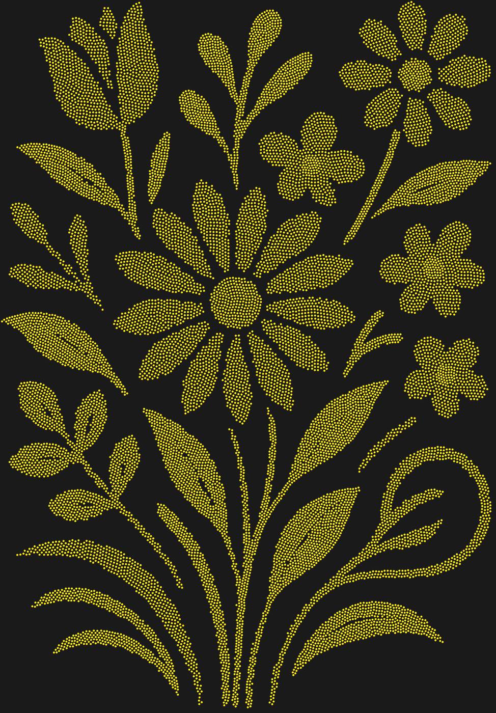 Трафарет Цветы — FLOWERABSTRACTION1