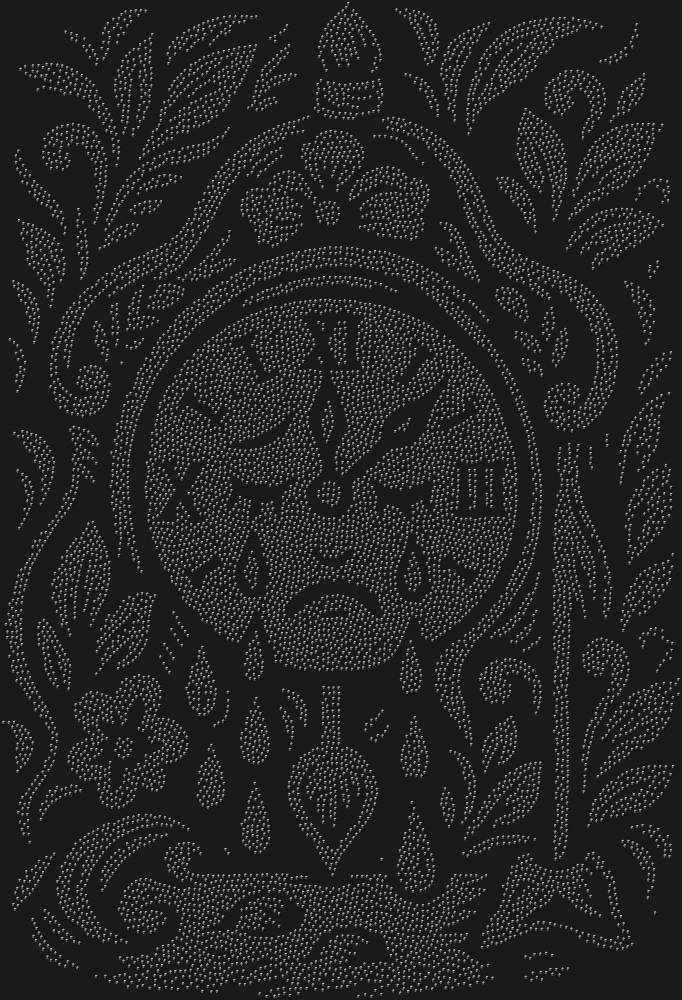 Трафарет Часы которые могли плакать — RHT_CRYINGCLOCK1_SS8_JET_BLACK
