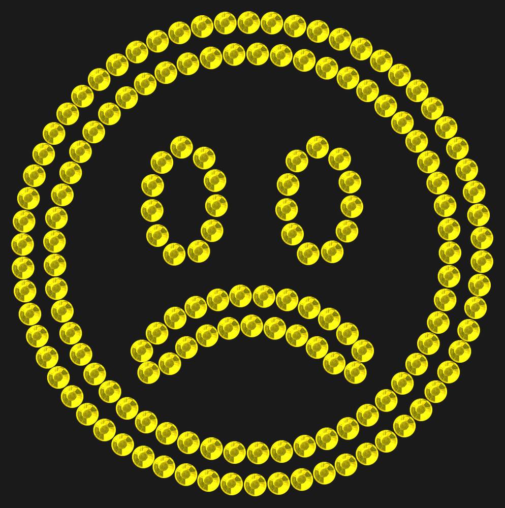 Трафарет Sad emoji — RHT_SMILE6_SS16_CITRINE