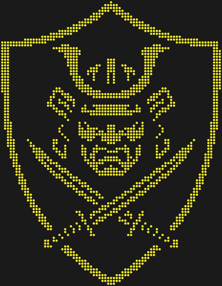 Трафарет Samurai shield — RHT_SAMURAI1_SS10_CITRINE