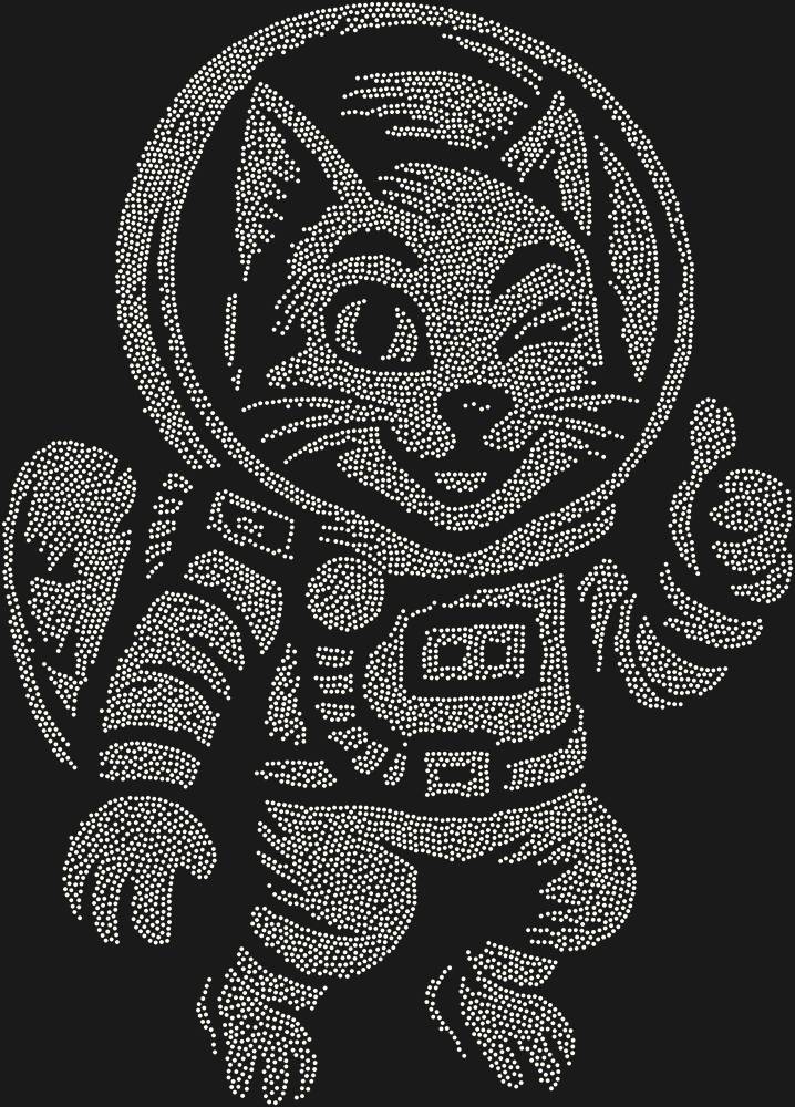 Трафарет A cat in space — RHT_CATSPACE1_SS10_CRYSTAL_AB