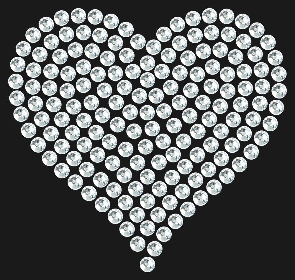 Трафарет Heart average — RHT_HEART2_SS20_CRYSTAL_CLEAR