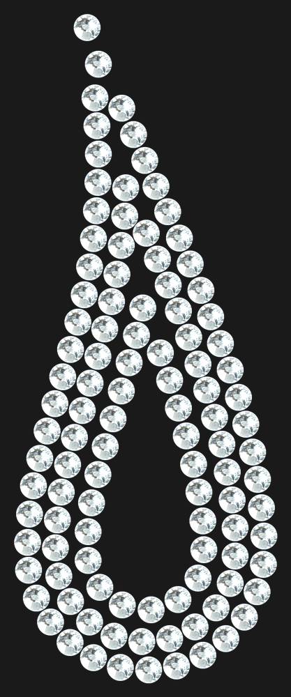 Трафарет Droplet with outline — RHT_TEAR3_SS20_CRYSTAL_CLEAR