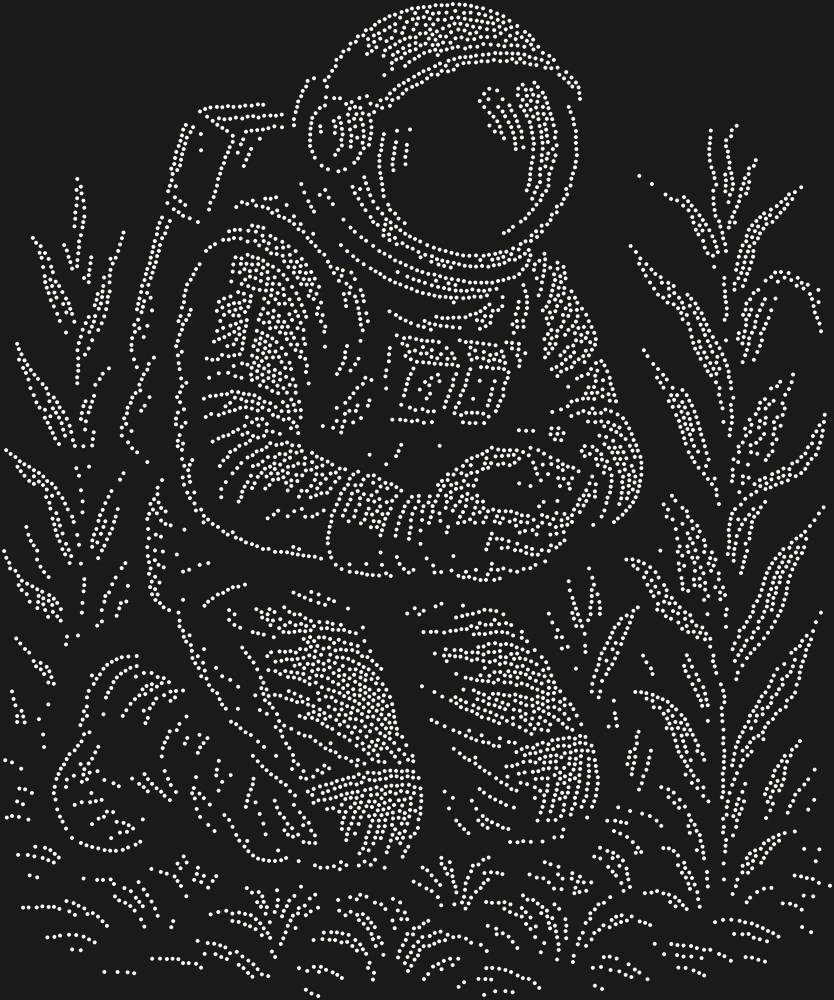 Трафарет Астронавт-фермер — RHT_ASTRONAUT1_SS6_CRYSTAL_AB