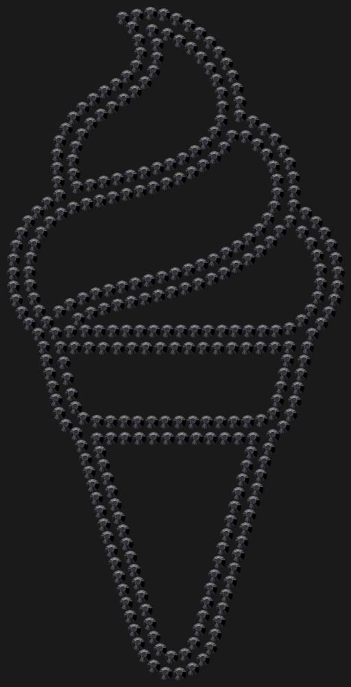 Трафарет Ice cream — RHT_ICECREAM1_SS10_JET_BLACK