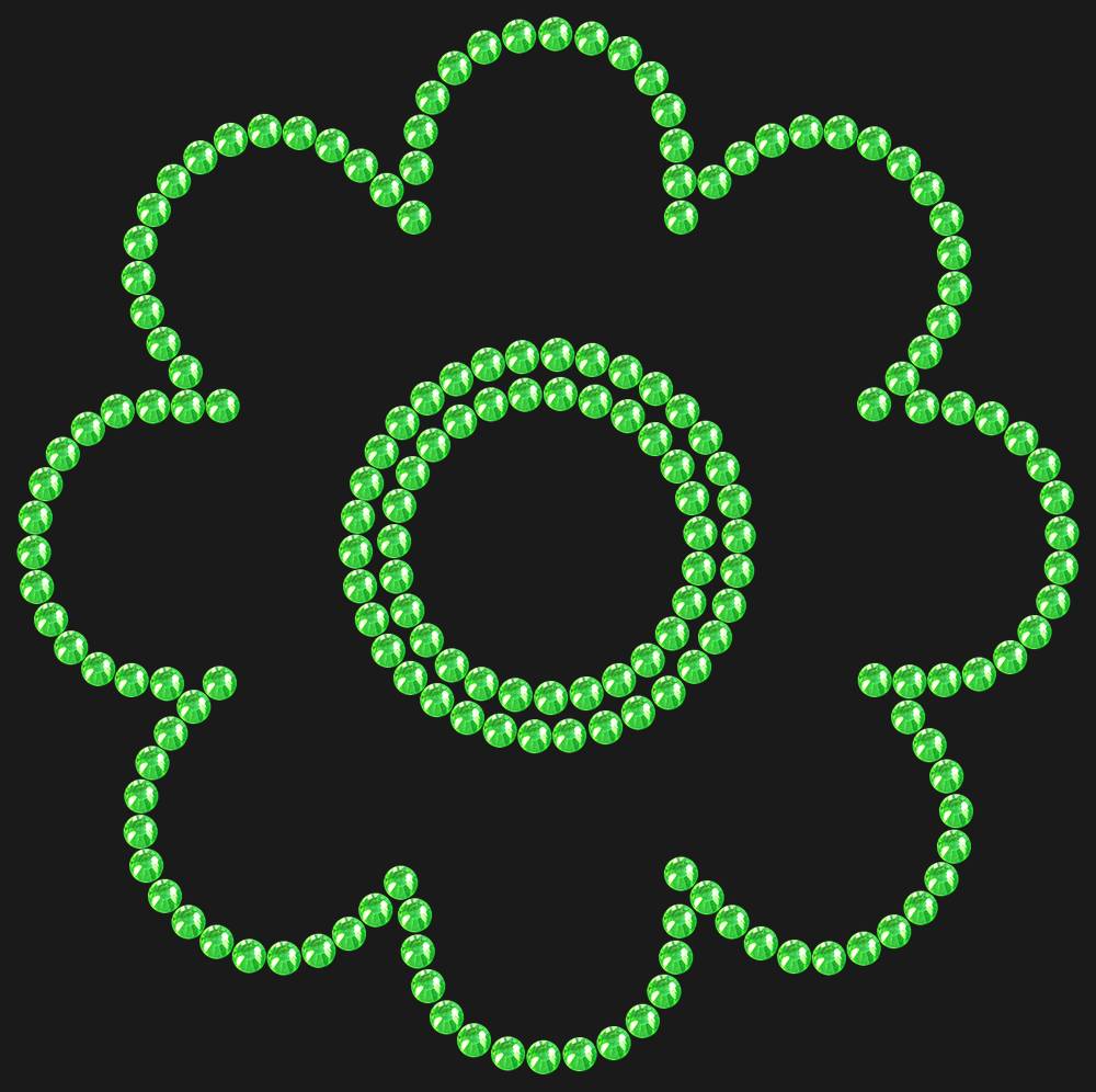 Трафарет Flower — RHT_FLOWER1_SS16_LT_PERIDOT
