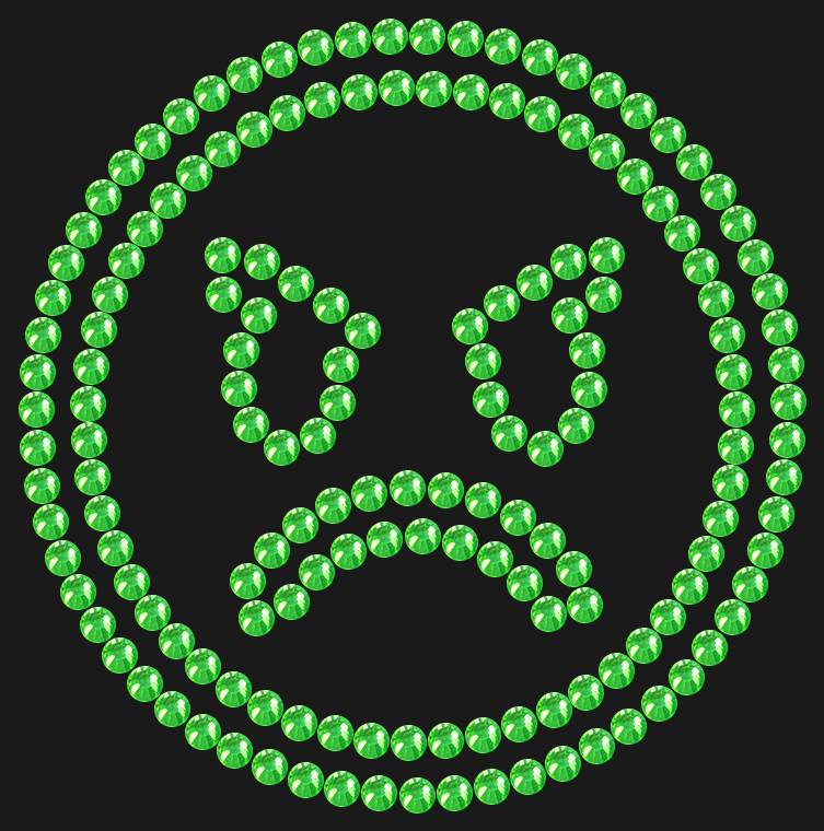 Трафарет Angry emoji — RHT_SMILE5_SS10_LT_PERIDOT