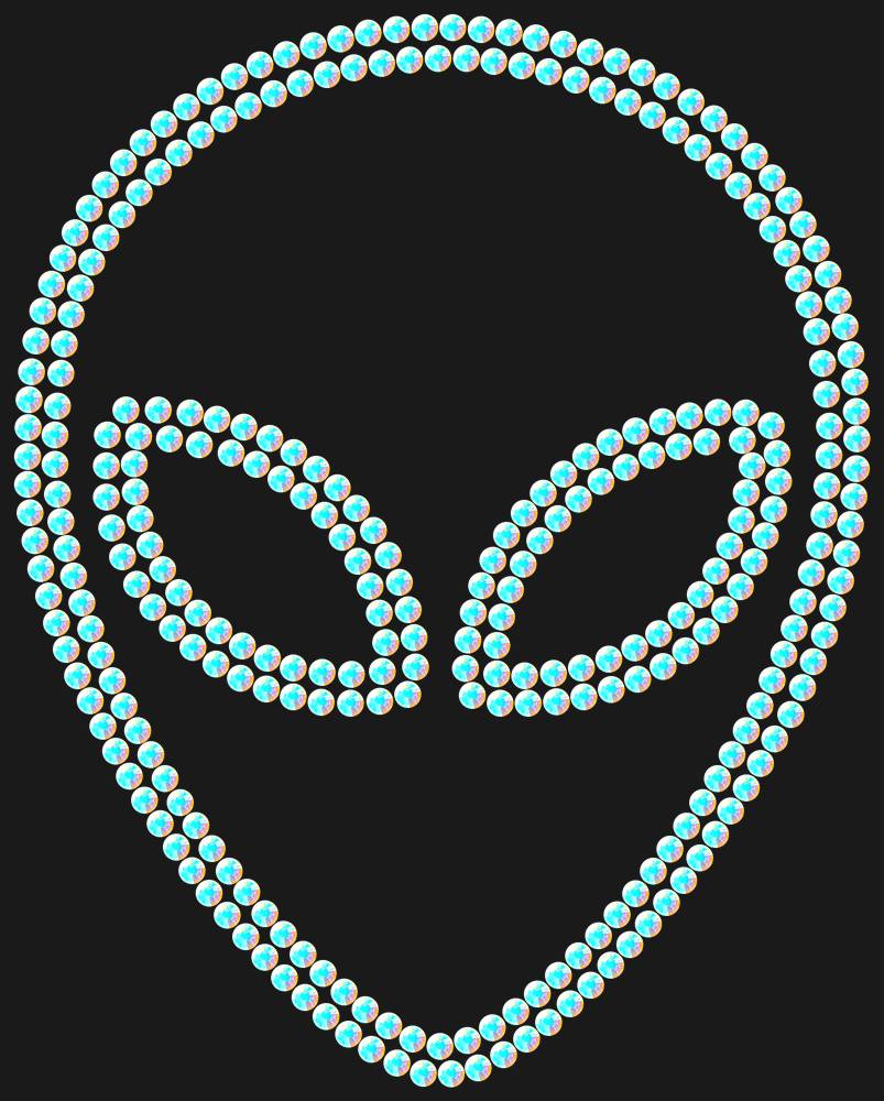 Трафарет Alien — RHT_UFO1_SS20_CRYSTAL_AB_DMC