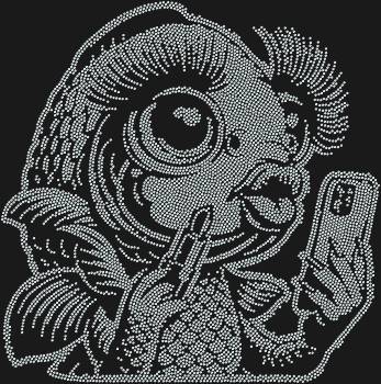 Рисунок из страз «Гламурная рыбка», в котором сияют 7166 сверкающих искорок, превратит вашу мечту в ослепительную реальность, придав всему вокруг волшебное мерцание.