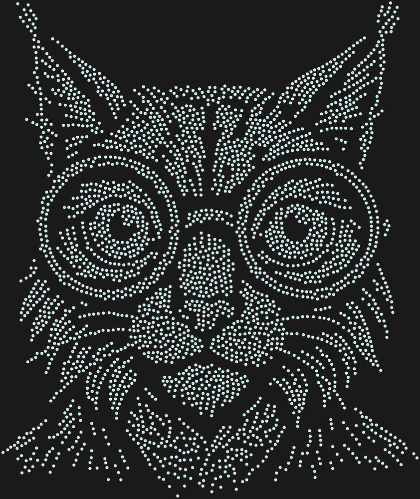 Трафарет Рысь в очках — RHT_LYNX1_SS16_CRYSTAL_AB_DMC