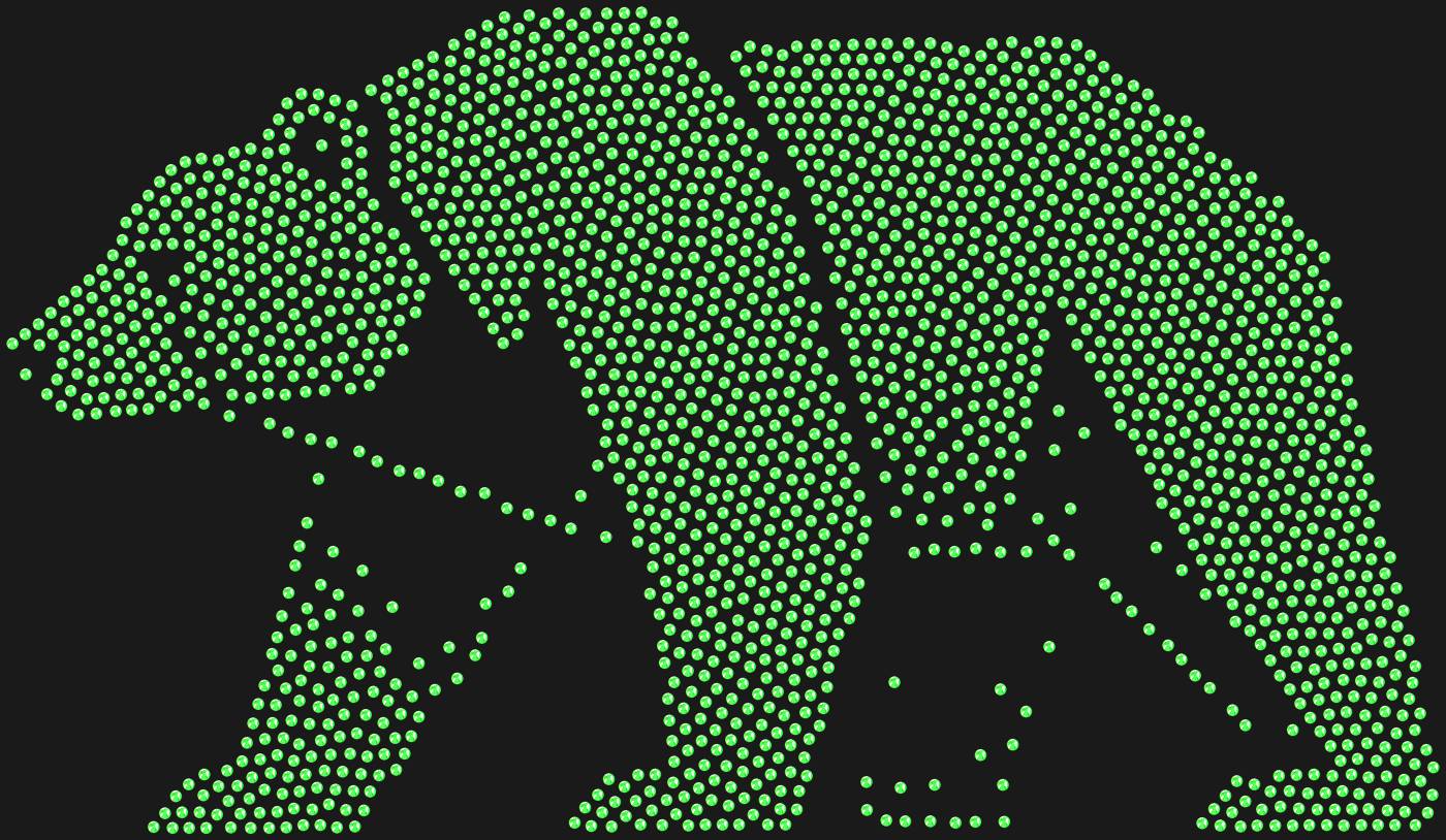 Трафарет Белый медведь — POLARBEAR1