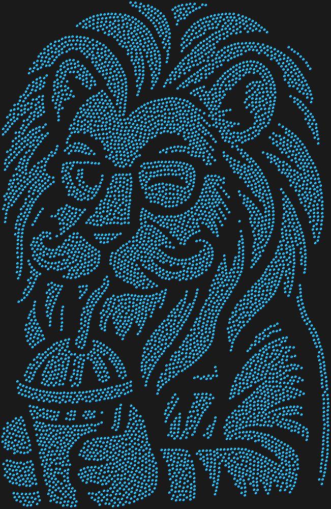 Трафарет Лев-хипстер — RHT_LIONHIPSTER1_SS5_SAPPHIRE