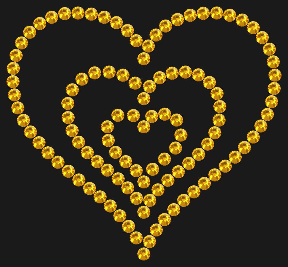 Трафарет Triple heart — RHT_HEART7_SS16_TOPAZ
