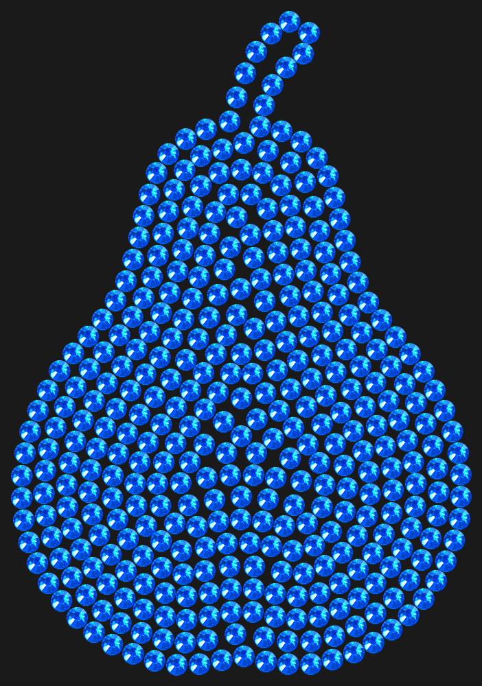 Трафарет Curved pear (plain) — RHT_PEAR1_SS10_SAPPHIRE