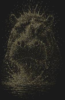 Рисунок из страз «Бегемот», сложенный из 6315 сияющих кристаллов, — это живое полотно, где водная гладь оживает и могучий зверь неспешно выплывает навстречу вашему взгляду, даря спокойствие и мощь.