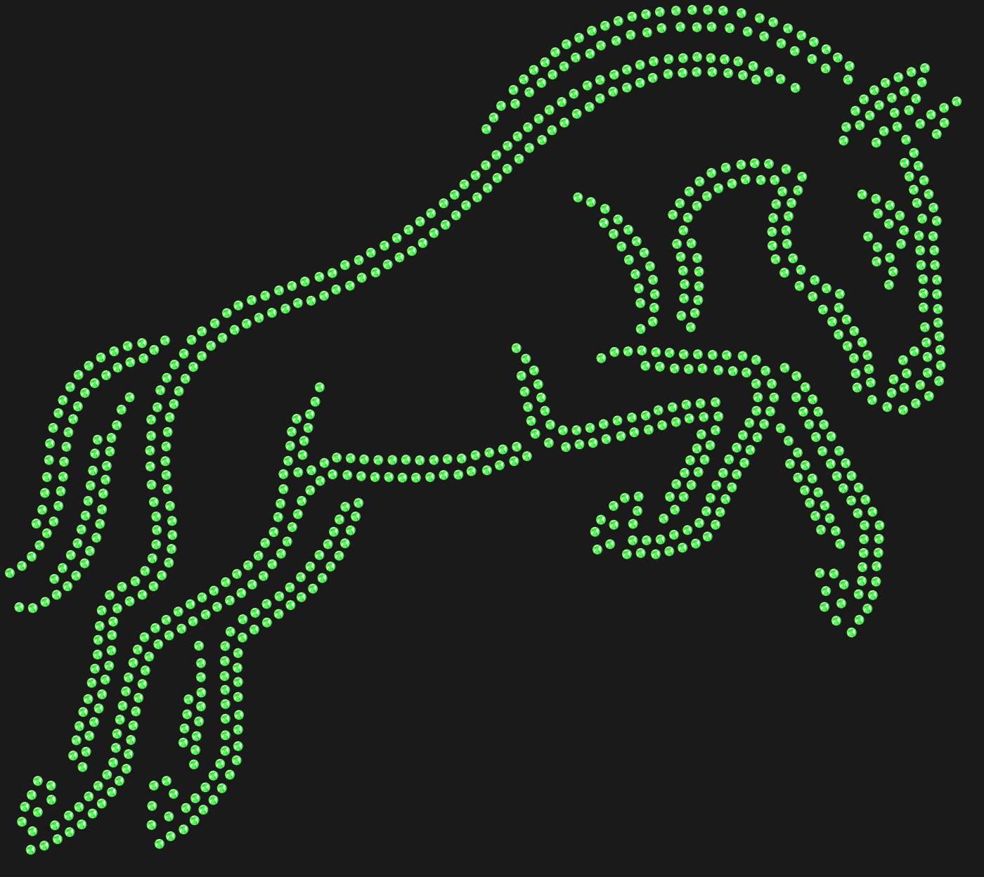 Трафарет Лошадь в прыжке — HORSEJUMP1