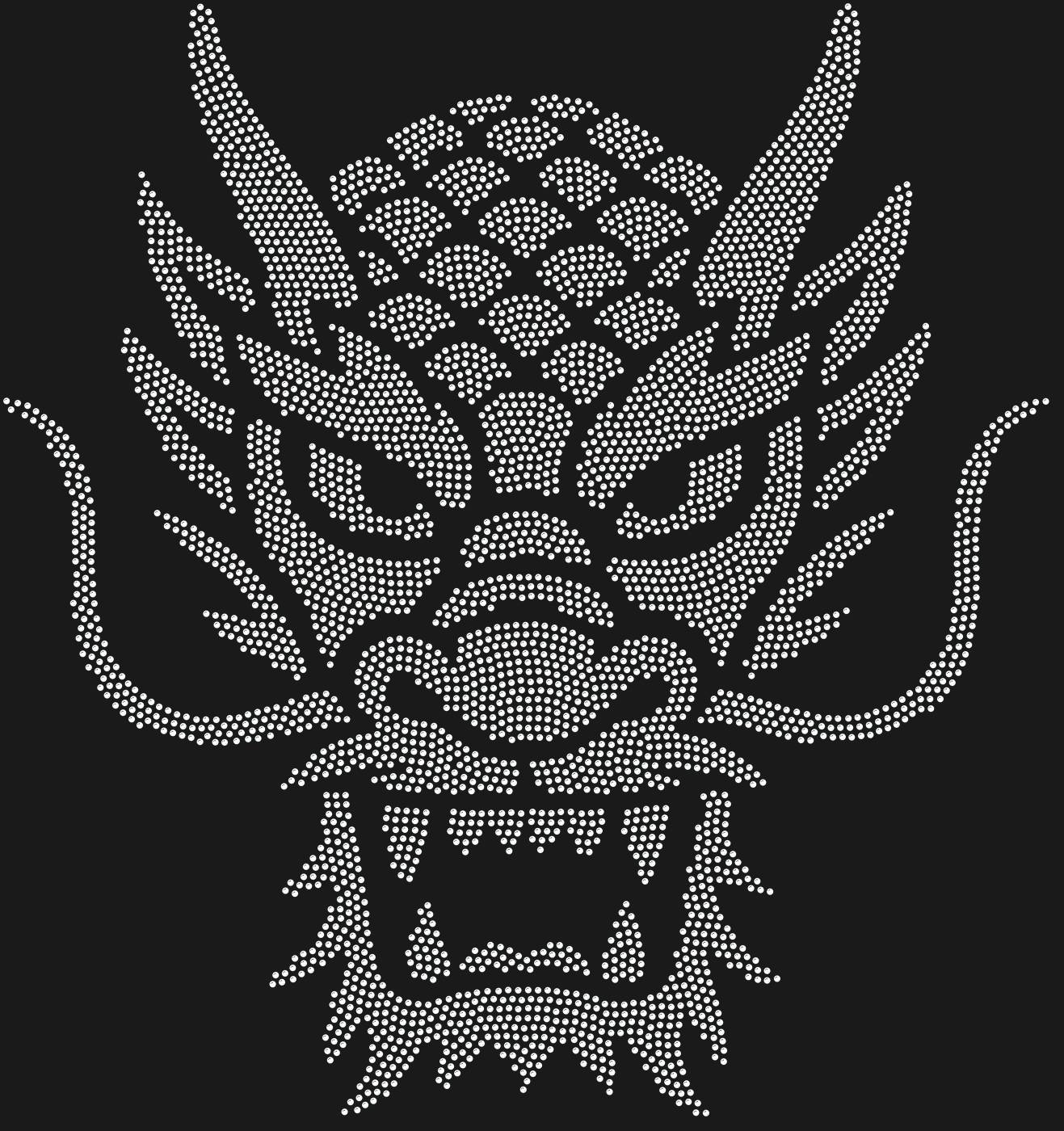 Трафарет Китайская маска Дракон — DRAGONMASK1