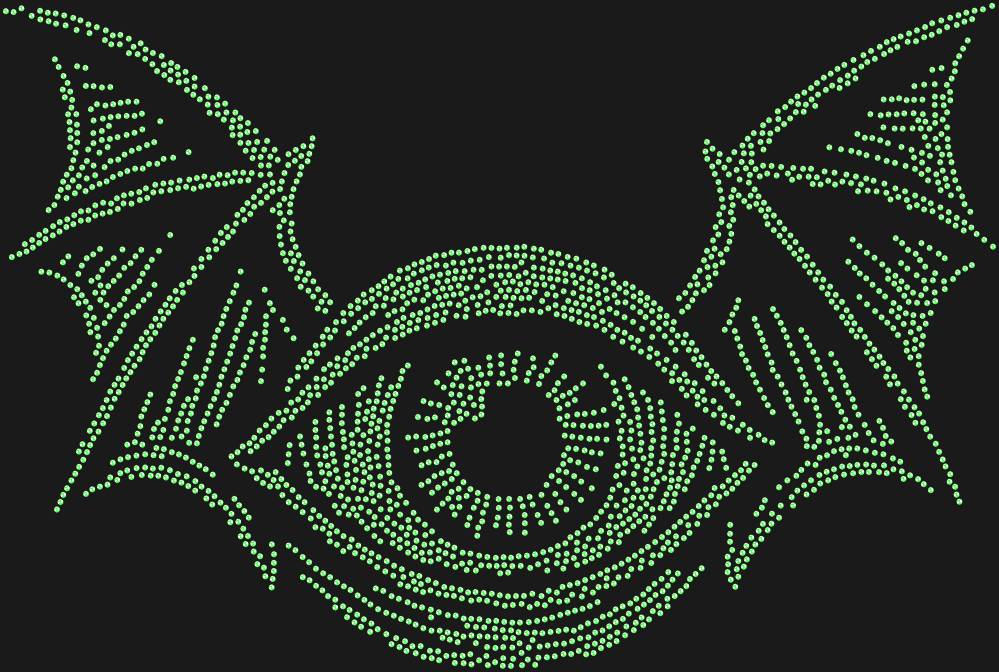 Трафарет Летучий глаз — RHT_FLIGHTEYE1_SS16_LT_PERIDOT