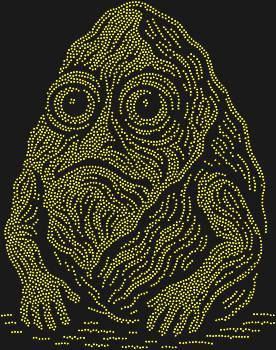 Rhinestone Template "Stone". 4190 rhinestones. This hero is a symbol of inner resilience and acceptance of one's uniqueness, perfect for those who are not afraid to be themselves.