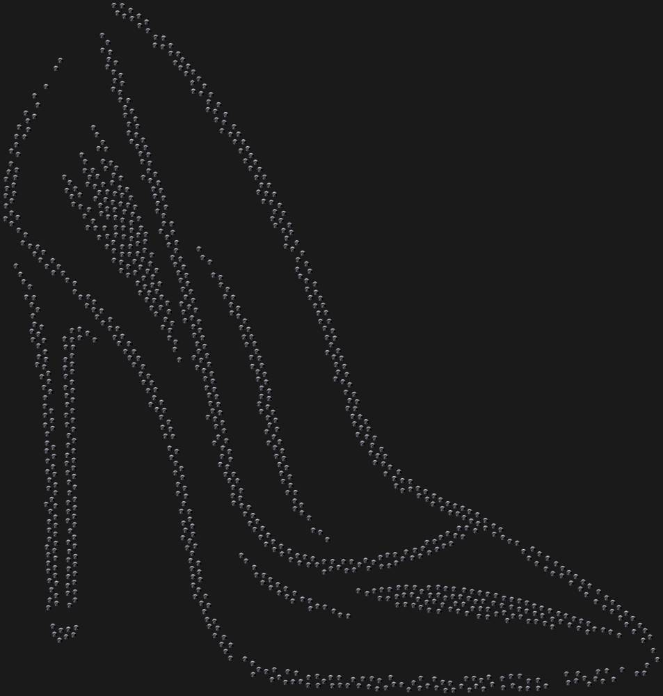 Трафарет Stiletto heel — RHT_STILETTO1_SS10_JET_BLACK