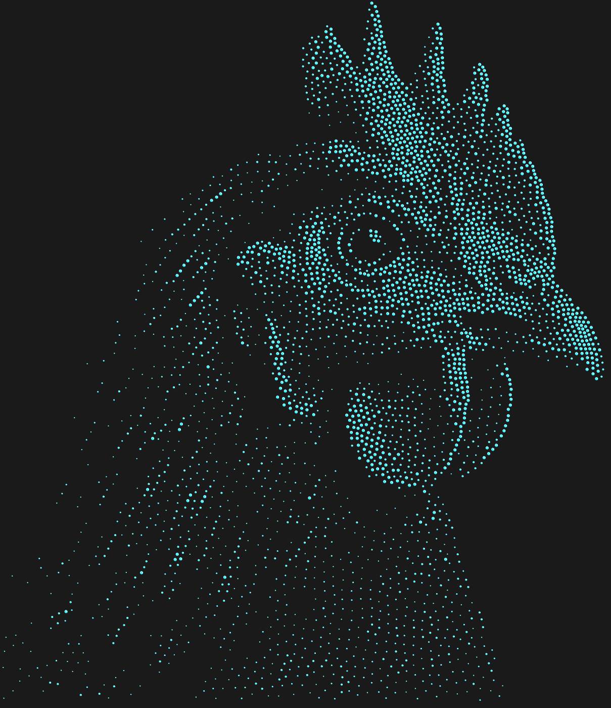 Трафарет Курица — CHICKENHEAD1
