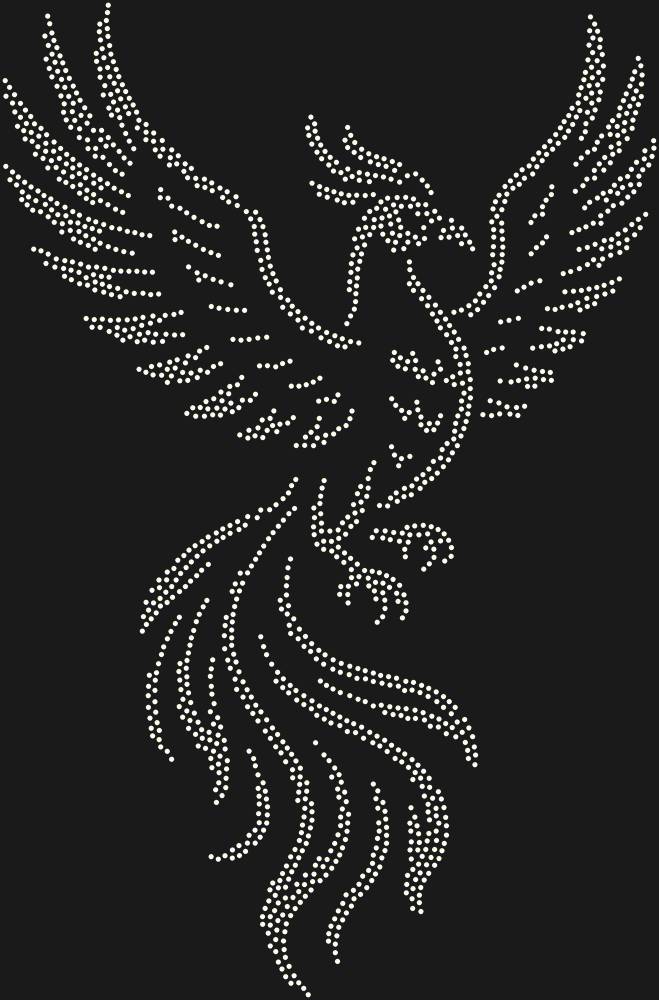 Трафарет Phoenix bird — RHT_FENIX1_SS10_CRYSTAL_AB
